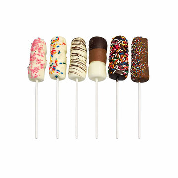 Chocolate Dipped Marshmallow Sticks