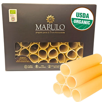Marulo, Organic Cannelloni, Artisan Italian Pasta, Bronze Die Cut, 1.1 lb (500g)