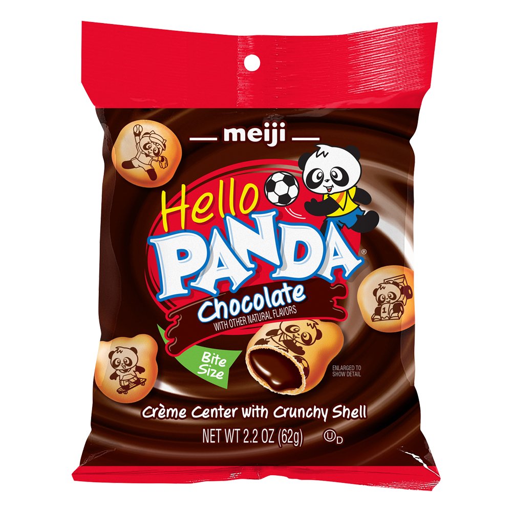 Meiji Hello Panda Chocolate Bite Size Cookies 2.2 Oz