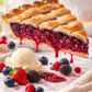 Andy Anand Sugar-Free Mixed Berry Pie, 2.6 lb – Strawberries, Blueberries & Blackberries, Keto & Diabetic-Friendly, Birthday Gift Box