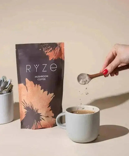 RYZE Mushroom Coffee – Premium Organic Mushroom Coffee Blend with Adaptogens for Focus, Energy & Immunity