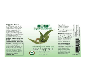 Eucalyptus Essential Oil, Organic
