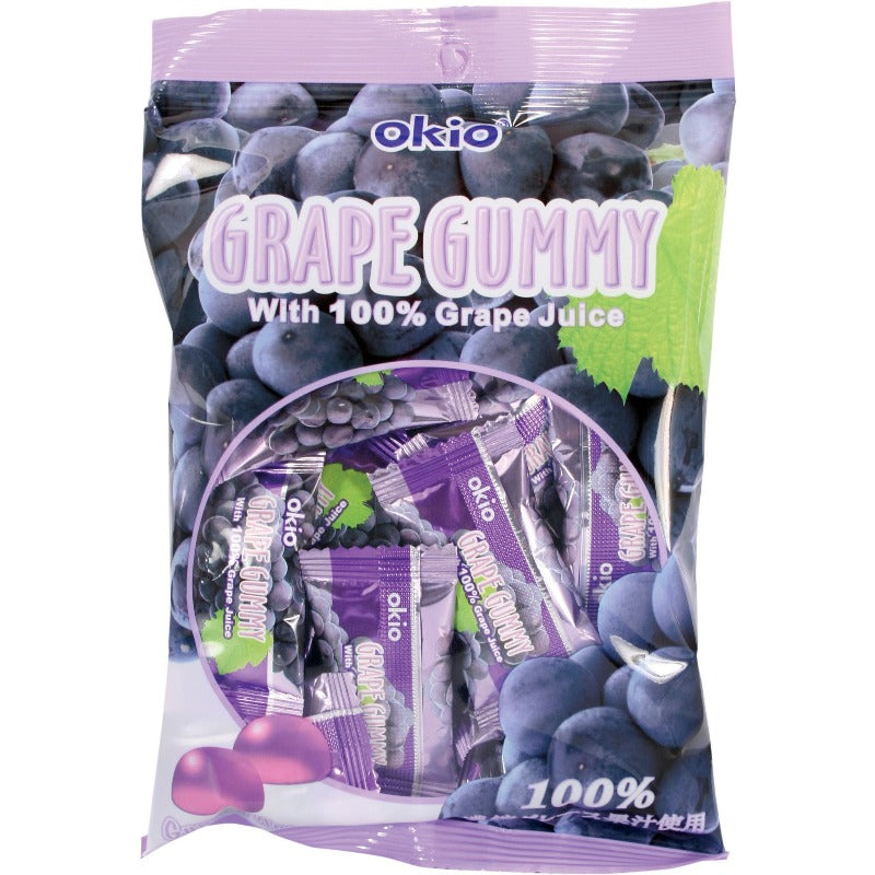 Okio Gummy Candy Strawberry Peach Pineapple Grape Mango Flavors 3.52 oz