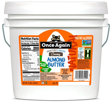 Almond Butter, Creamy, No Salt