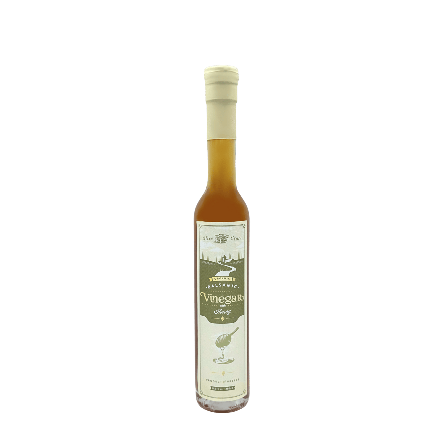 Organic Honey White Balsamic Vinegar | Greek Roditis Grape