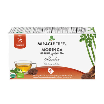 Organic Moringa Tea - Rooibos - Caffeine-Free Herbal Tea
