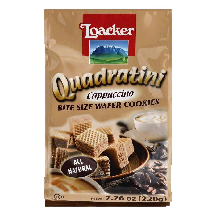 Loacker Cappuccino Cream Wafer Cookies – Pack of 8