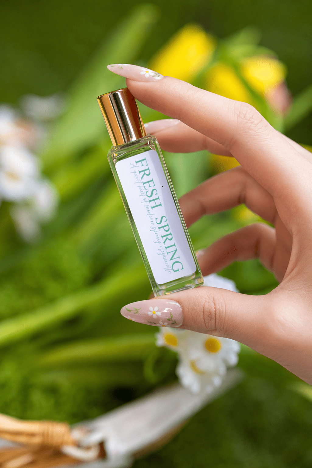 Fresh Spring Pulse Point – Natural Floral Perfume Roll-On for Women | Light Spring Scent