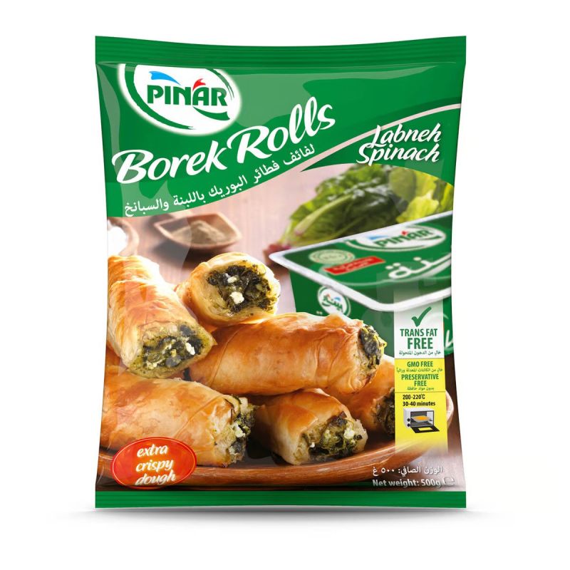 Pinar Borek Labneh Spinach Rolls 500g