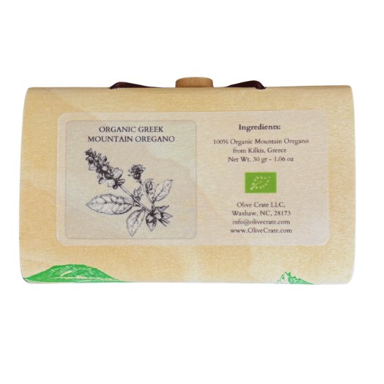 Organic Greek Mountain Oregano | 30g Wood Box