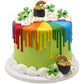Shamrock Puffy Glitter Cupcake Rings - 24 or 144 ct