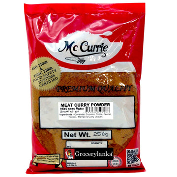 Mc Currie Meat Curry Powder 250g – Authentic Sri Lankan Spice Blend for Rich, Flavorful Curries