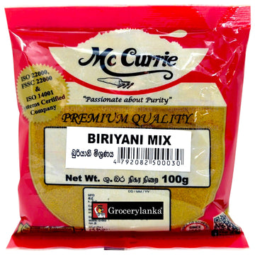 McCurrie Biriyani Mix 100g – Authentic Sri Lankan Biryani Spice Blend