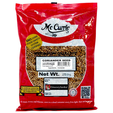 McCurrie Coriander Seed 250g – Fresh, Aromatic Sri Lankan Spice