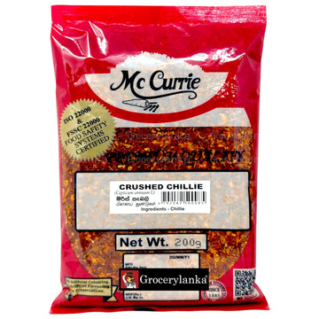 McCurrie Chili Pieces 200g – Premium Sri Lankan Dried Chili Flakes