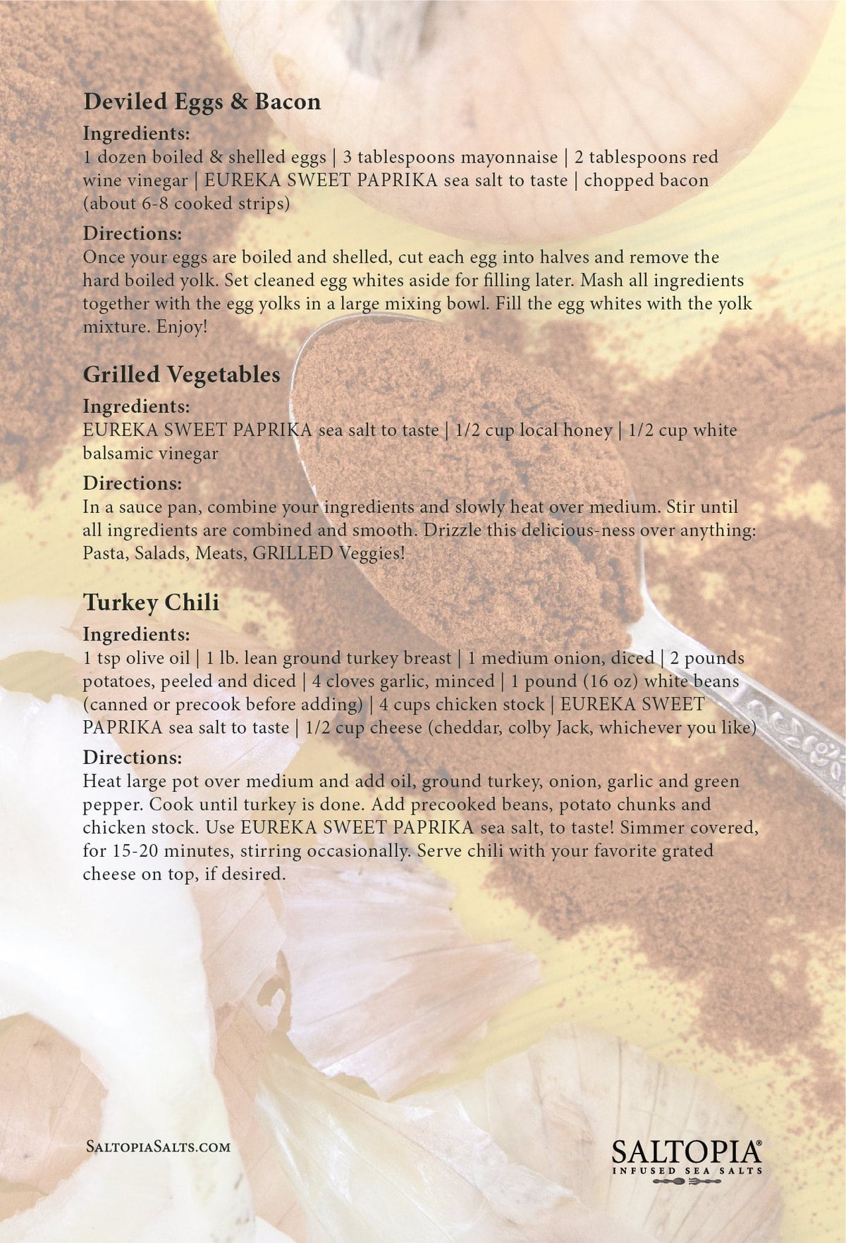 Paprika & Onion Salt: EUREKA SWEET PAPRIKA