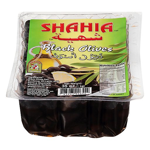 Shahia Black Olives Vacuum Pack 1kg