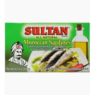 Sultan Moroccan Sardines In Olive Oil With Chili Peppers