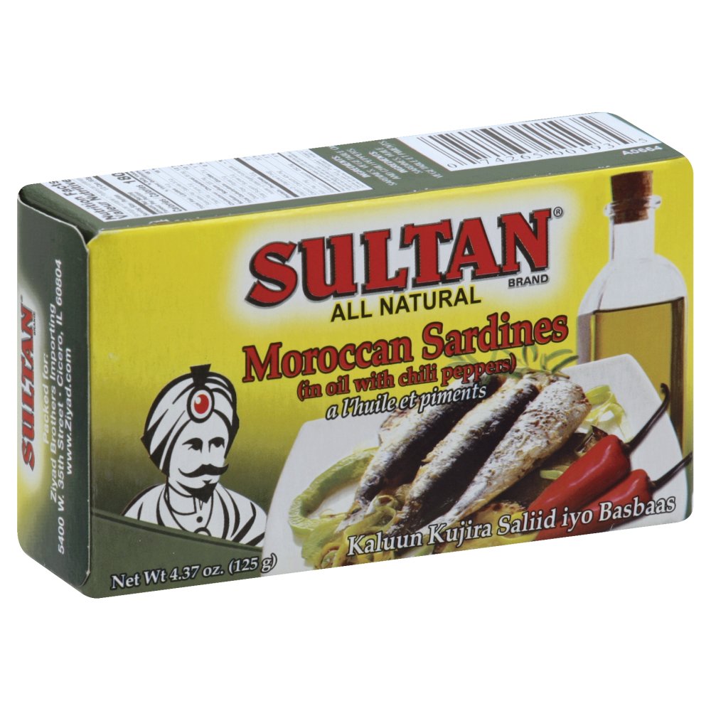 Sultan Sardines With Chili Peppers In Oil – 4.37 Oz