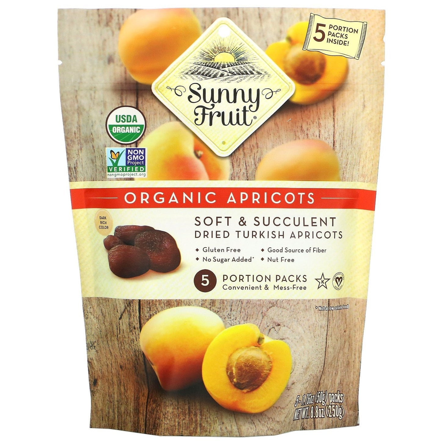 Sunny Fruit Organic Dried Apricots – Soft and Succulent Snack