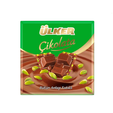 Ulker 65g Pistachio Milk Chocolate Bar – Crunchy Turkish Snack