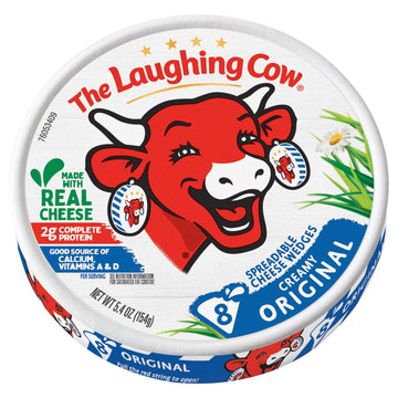 The Laughing Cow – Original Creamy Swiss Spreadable Cheese Wedges