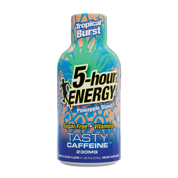 24 Pack 5-hour ENERGY Extra Strength Shots, Tropical Burst Flavor Flavor, 1.93 Fl Oz