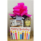Large Happy Birthday Gift Box - Gourmet Birthday Basket with Snacks & Treats
