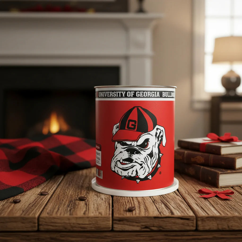 Georgia Bulldogs Gift Tin Basket - Gourmet Snacks - Made in USA