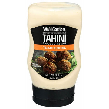 Wild Garden Traditional Tahini Sauce – Creamy Garlic Flavor