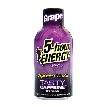 24 Pack 5-hour ENERGY Extra Strength Shots, Grape Flavor Flavor, 1.93 Fl Oz