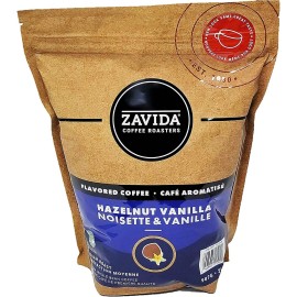 Zavida Premium Hazelnut Vanilla Whole Bean Coffee, 2 LB