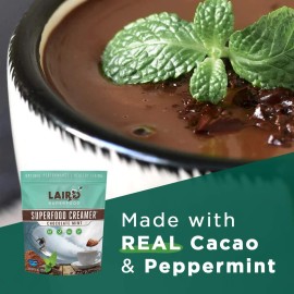 Laird Superfood Non-Dairy Original Superfood Chocolate Mint Coconut Powder Coffee Creamer, Gluten Free, Non-GMO, Vegan, 8 oz. Bag, Pack of 1