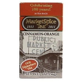 MarketSpice Teabags, box of 24 (Market Spice Tea) Cinnamon-Orange (Net WT 56G)