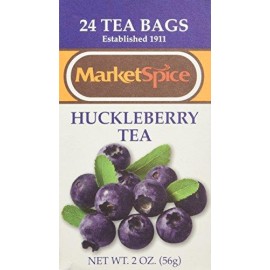 Marketspice Huckleberry Tea Bags, Box of 24 bags (2 oz)