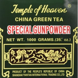 Temple of Heaven china green Tea Special gunpowder 1 Kilo guaranteed Authenticity, 22 Pound (Pack of 1)