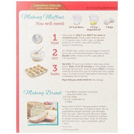 Betty Crocker Cinnamon Streusel Muffin and Quick Bread Mix, 13.9 oz (Pack of 12)