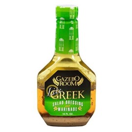 Gazebo Room Lite Greek Salad Dressing and Marinade 16 Oz (6 Pack)