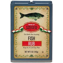 Pride of Szeged Fish Rub, Seafood Herb Seasoning Spice Mix, 5oz. Tin (142g), 1-Count