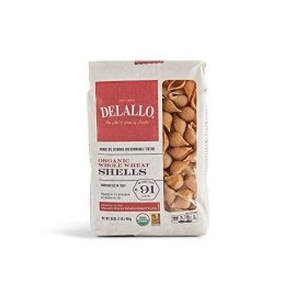 Delallo Organic Whole-Wheat Shells Pasta 1 Lb. (Pack Of 16)