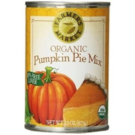 Farmers Market Foods, Organic Canned Pumpkin Pie Mix, 15 oz