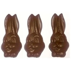 3 pack - Diabeticfriendly Sugar Free Solid Milk Chocolate Easter Bunnyhead, 2.5 oz.