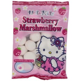 Eiwa Marshmallow Hello Kitty Strawberry, 3.1-Ounce Bags (Pack of 10)