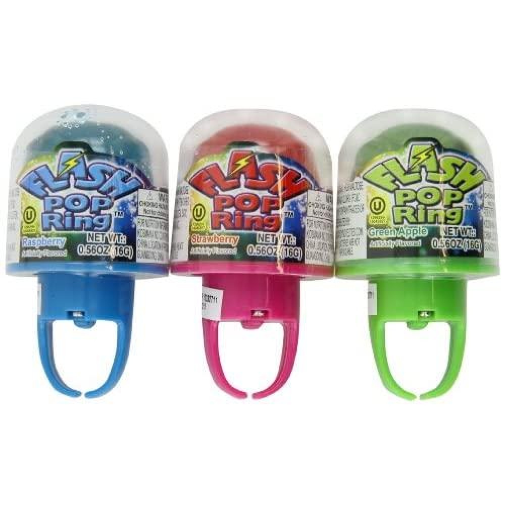 Kidsmania Flash Pop Lollipop Ring, Lights when You Wear It, .56-Ounce Rings (Pack of 24)