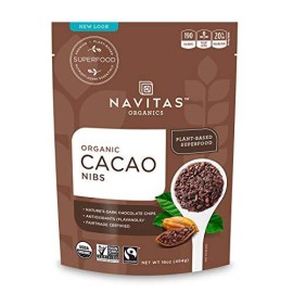 Navitas Organics Cacao Nibs 16 oz. Bags (Pack of 2) - Organic Non-GMO Fair Trade Gluten-Free