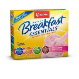 Carnation Instant Breakfast Essentials, Strawberry, 10 Count Box, 1.26-Ounce Packages (Pack of 3)