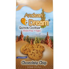 Andean Dream gluten-Free chocolate chip Quinoa cookies 7 oz (Pack of 6)