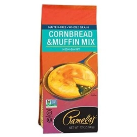Pamelas Products Gluten Free Cornbread & Muffin Mix , 12 Ounce Bags (Pack of 6)