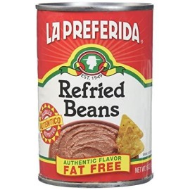 La Preferida Refried Beans Fat Free 16-Ounce (Pack of 12)