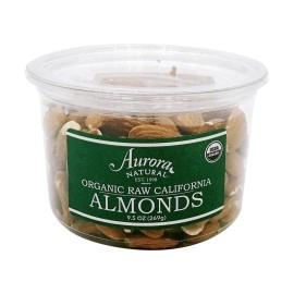 Aurora Products Organic Almonds, Raw, 95 oz